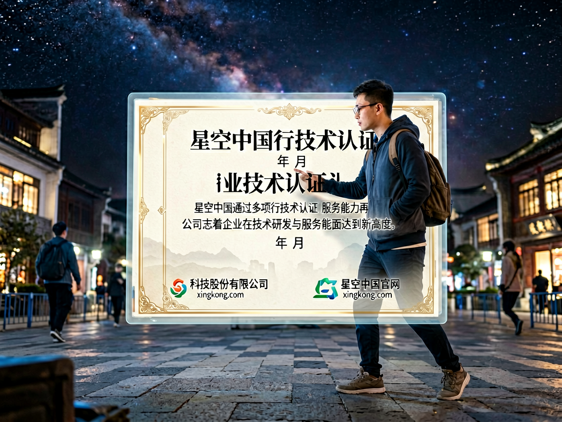 星空中国获得行业技术认证证书